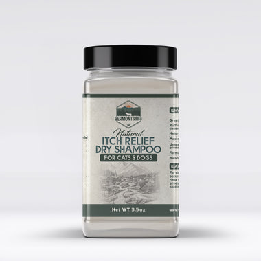 Anti-Itch Dry Powder for Dogs & Cats – Instant Relief for Itchy, Allergy-Prone Skin – Unscented, No Rinse, Deodorizing Formula