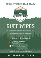Grooming  Wipe Mitts – Large Cleaning Wipes for Dogs & Cats – Unscented, Gentle on Skin – Cleans Paws, Coat & Face 18ct