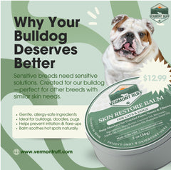Pet Balm for Dogs – Deep Moisture for Cracked Paws, Noses & Elbows – Fragrance-Free & Water Resistant - 2 oz.