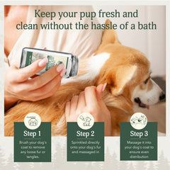 Anti-Itch Dry Powder for Dogs & Cats – Instant Relief for Itchy, Allergy-Prone Skin – Unscented, No Rinse, Deodorizing Formula